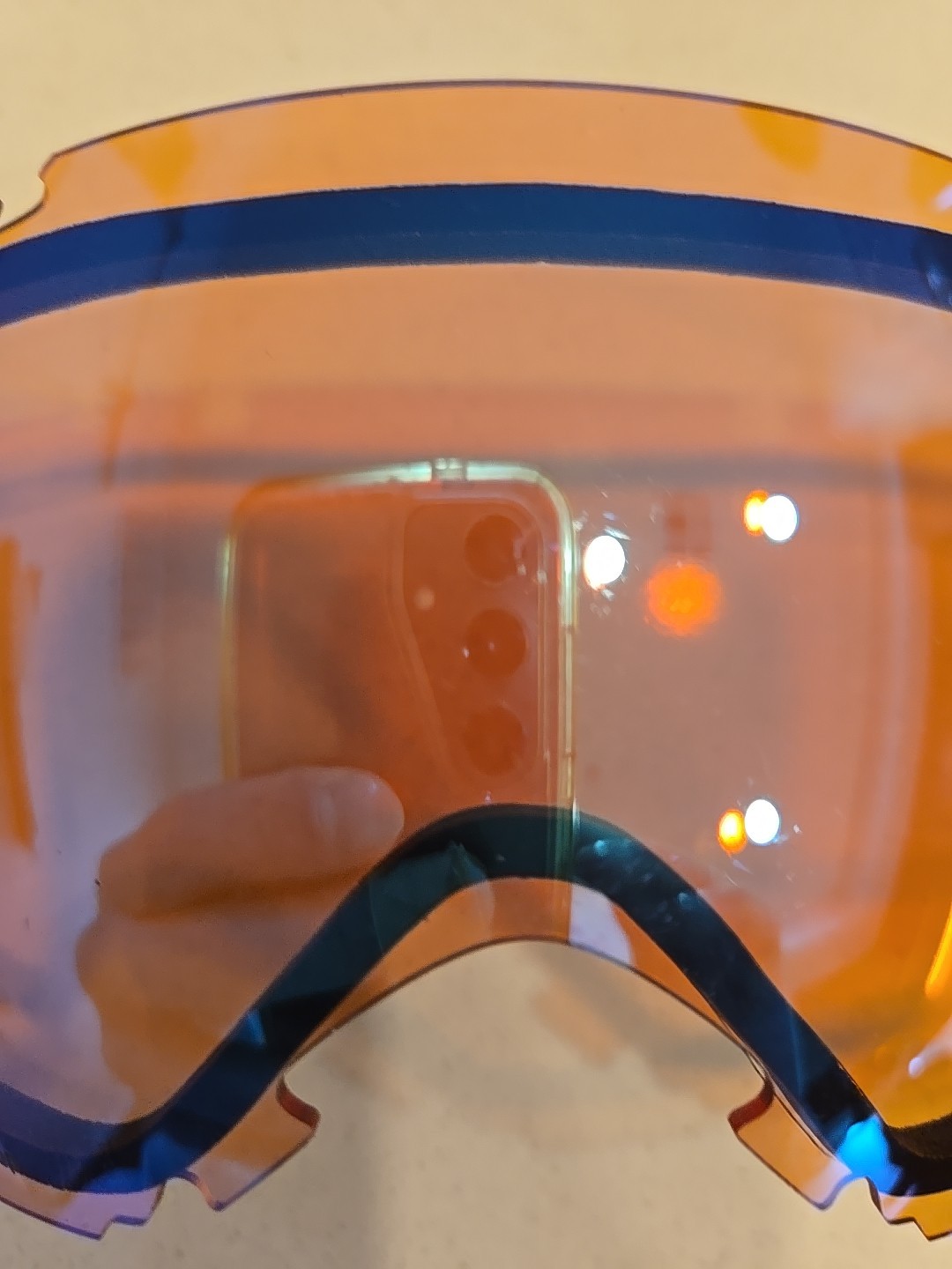 Smith I/O S Chromapop Storm Blue Sensor Goggle Replacement Lens Used Low Light