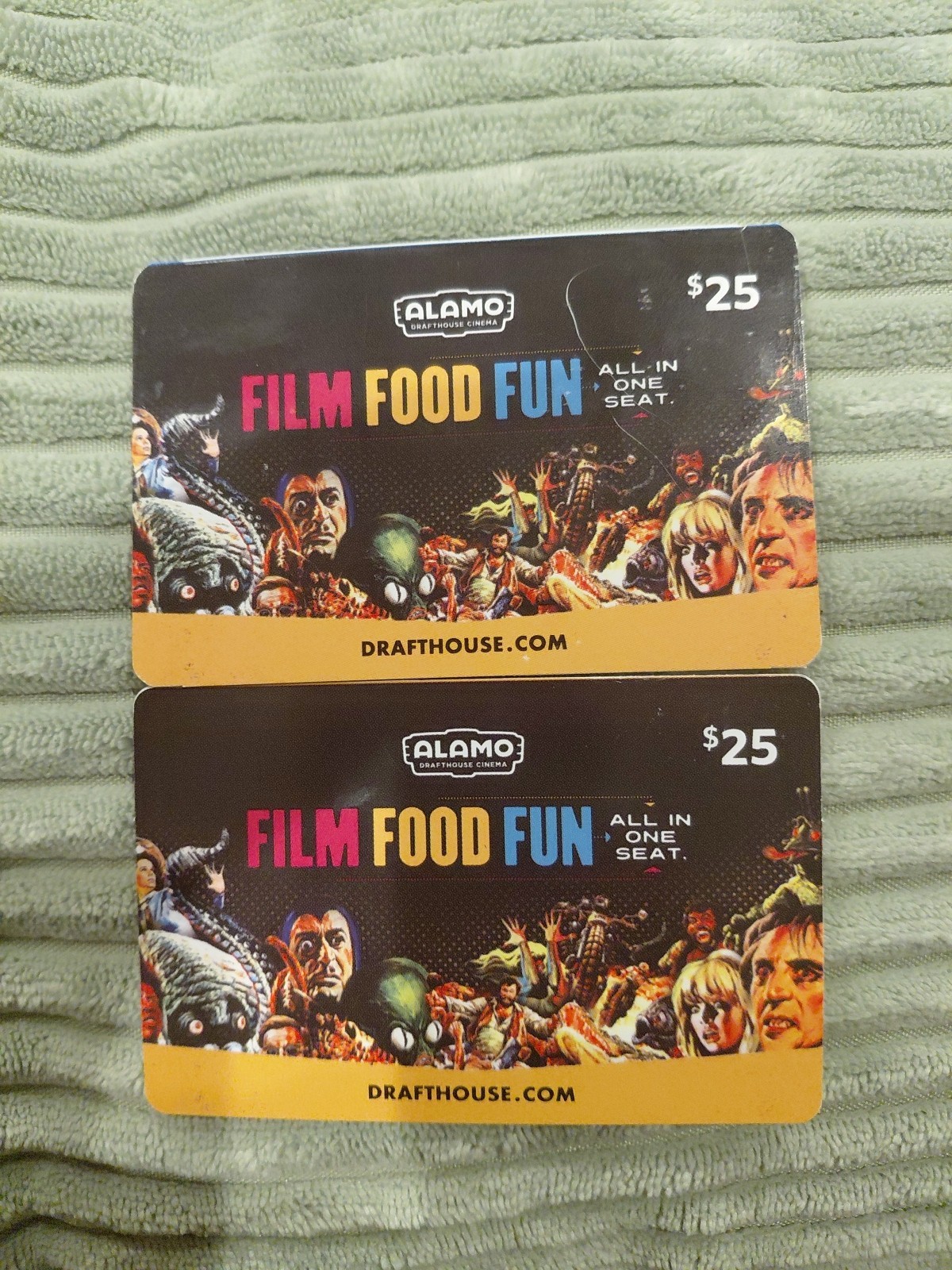 Alamo Drafthouse Gift card X 2 $25ea