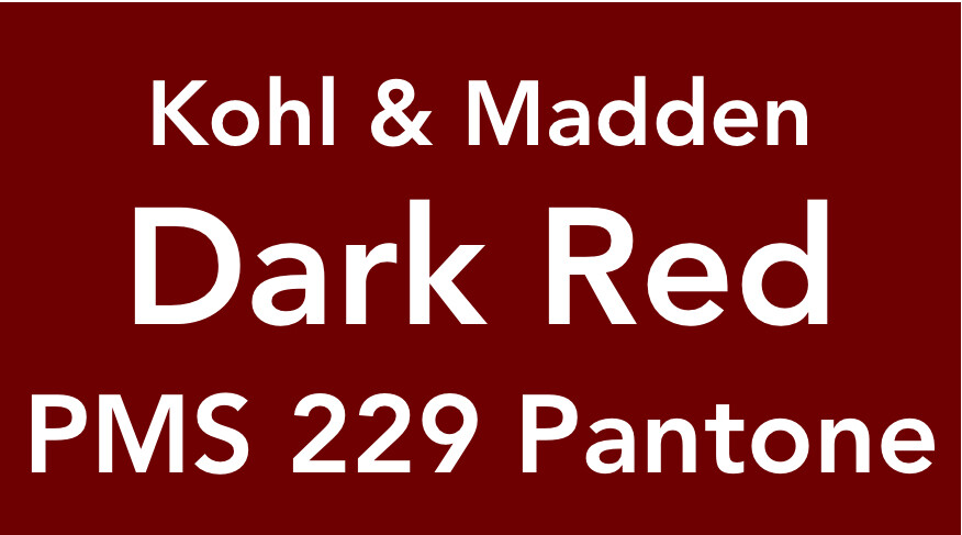 Kohl & Madden Printing Ink PMS 229 Pantone Dark Red 8.3 oz. can
