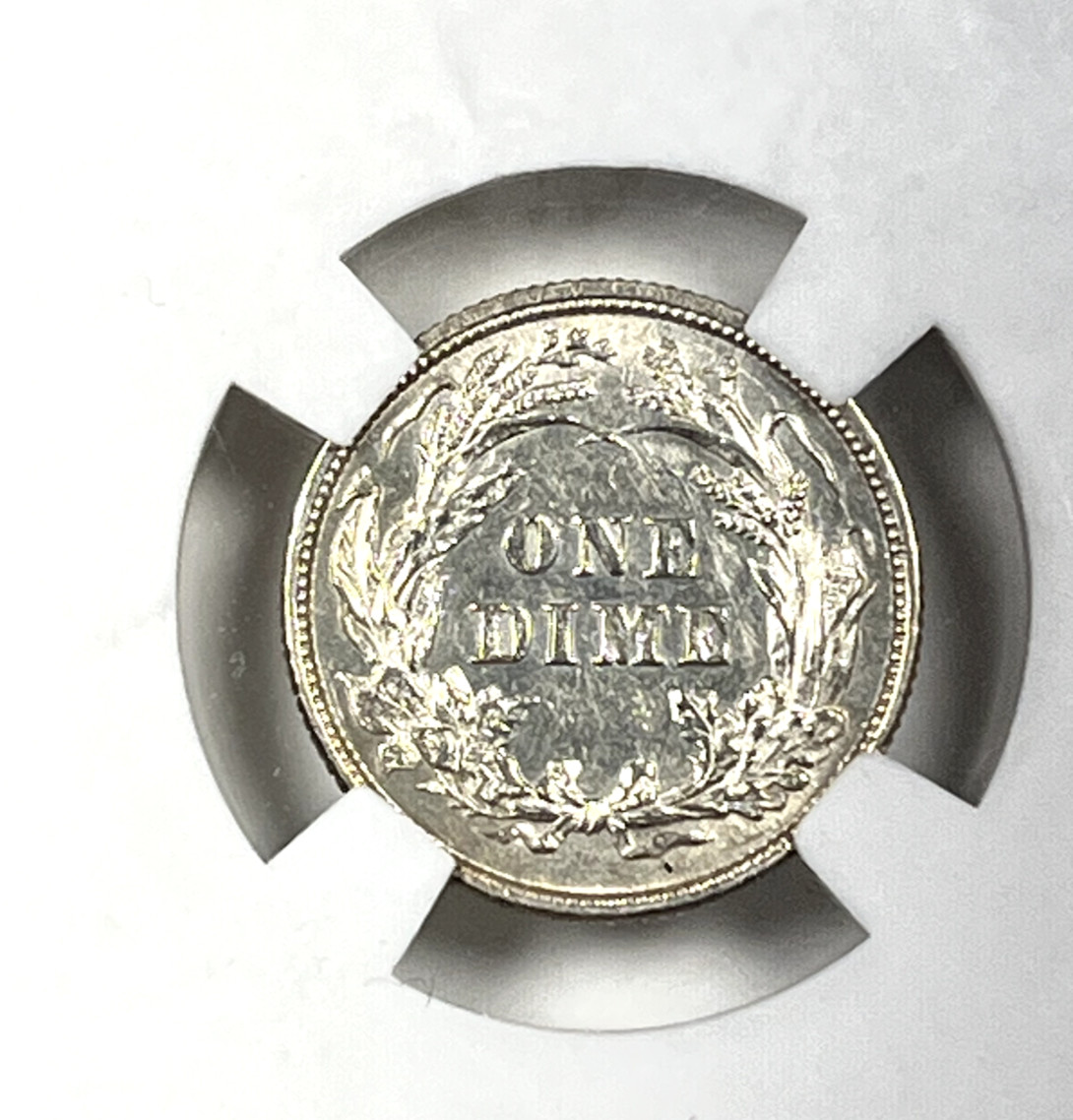 1892 Barber Dime : AU +