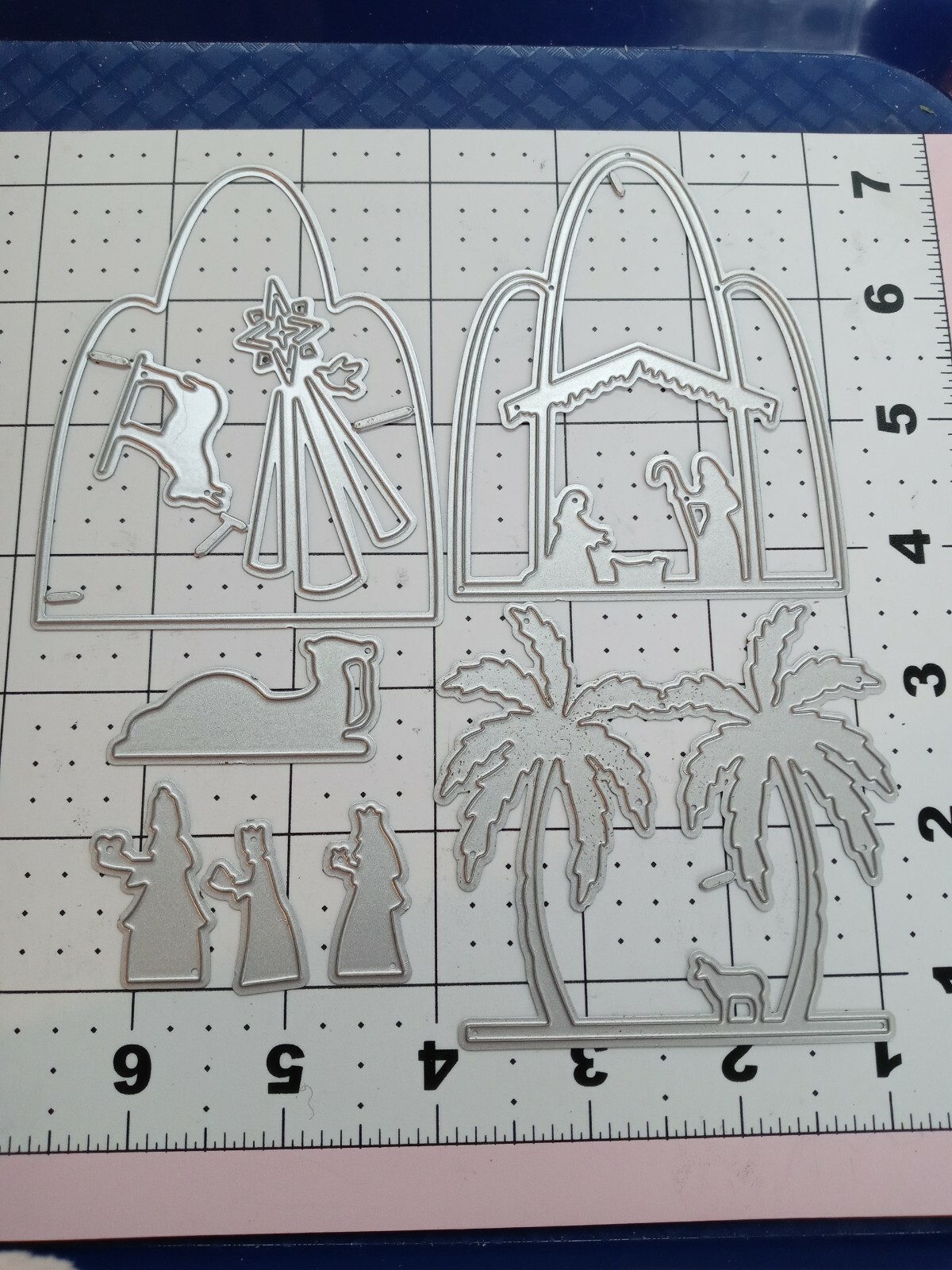 Universal Die Cut Tool Thin Metal Emboss Christmas Nativity Jesus Star Wise Men