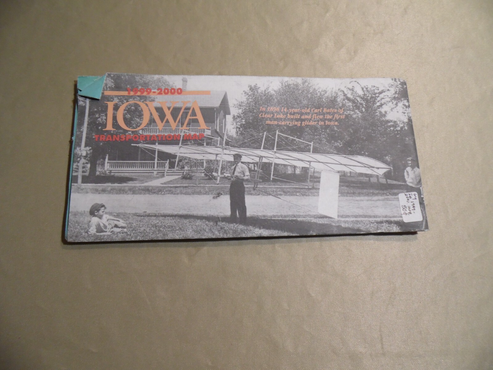 Transportation Map of Iowa / Circa 1999 / Free Domestic Shipping