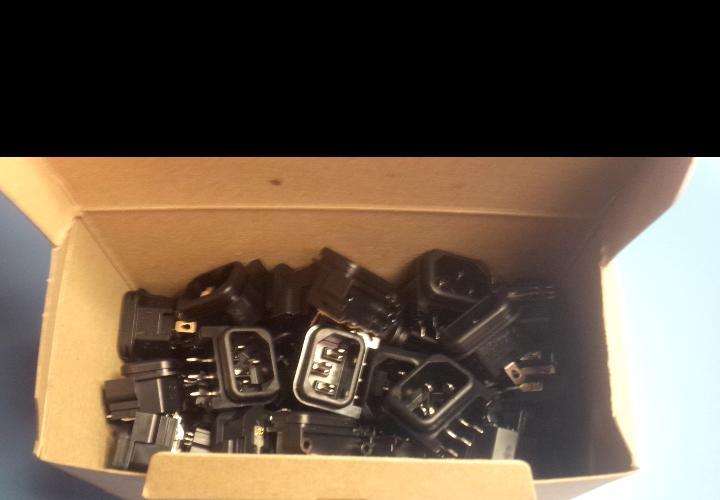 LOT OF (50) NEW SCHURTER GSP2.4103.13 APPLIANCE INLET SCREW MOUNT