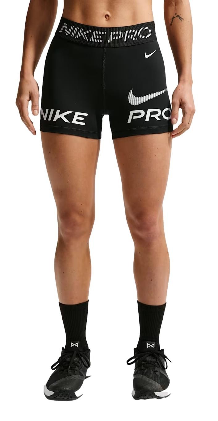 Nike Women's Pro Mid-Rise 3" Biker Shorts (Black) HV2464-010