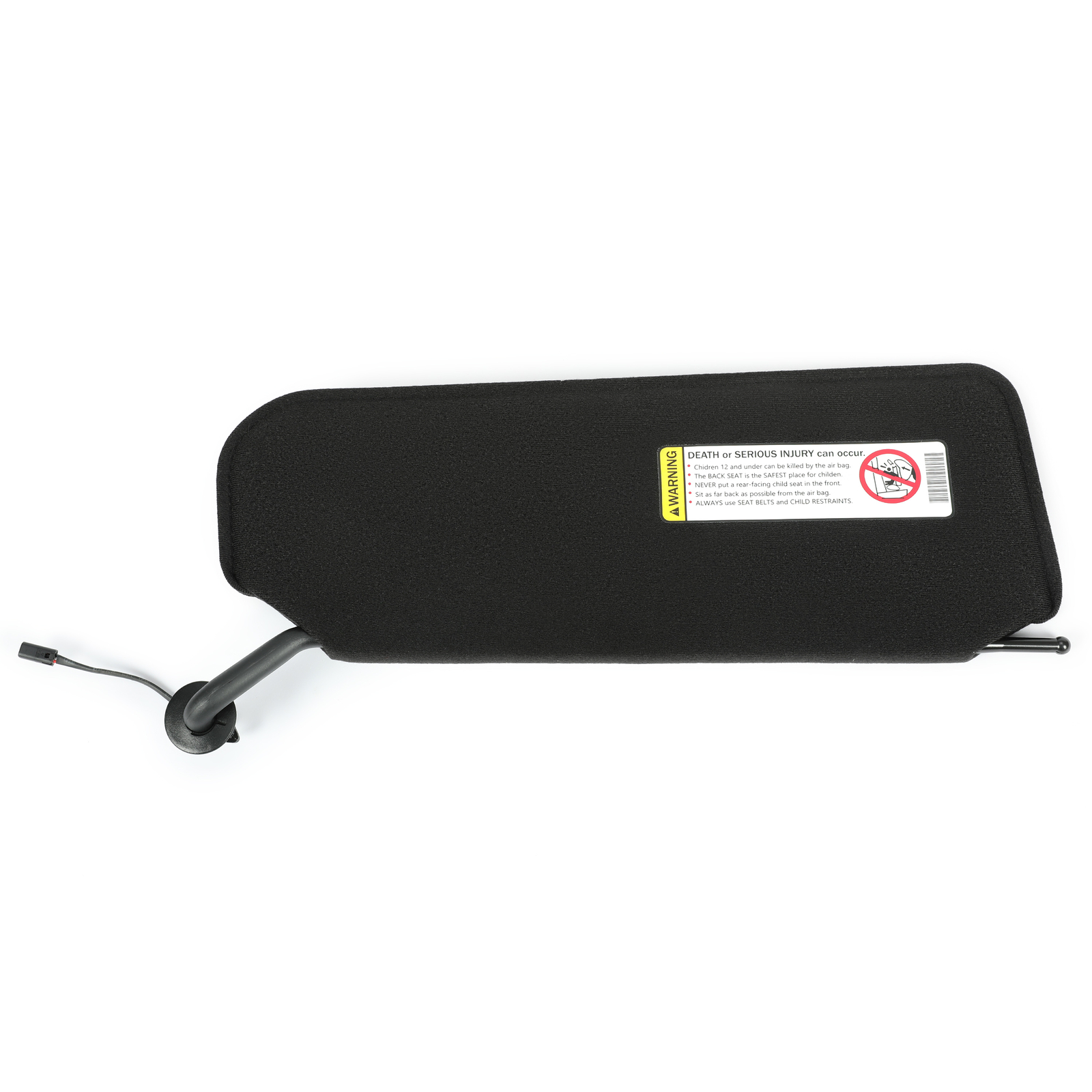 LH & RH Sun Visor For 1997-04 Chevy Corvette C5 Black Replace 10442033 10442034