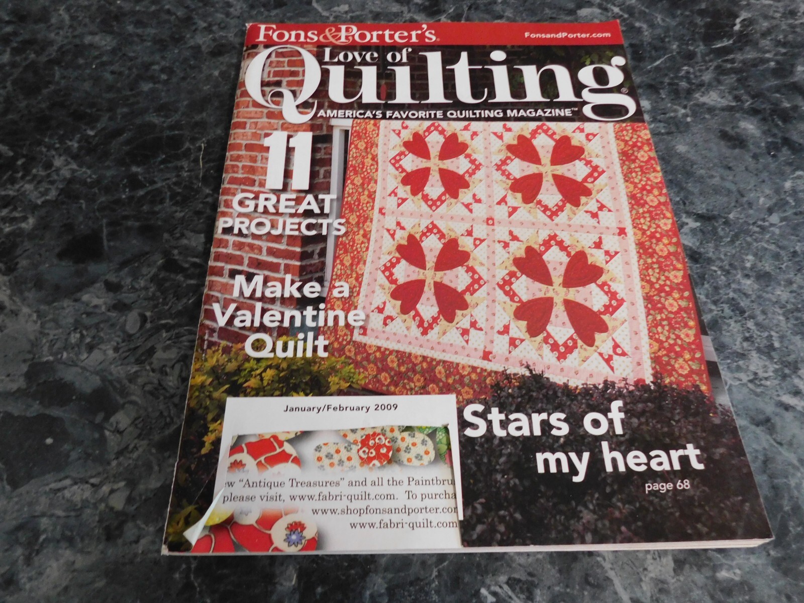Love of Quilting January February 2009 Magazine Blackbird Crossing
