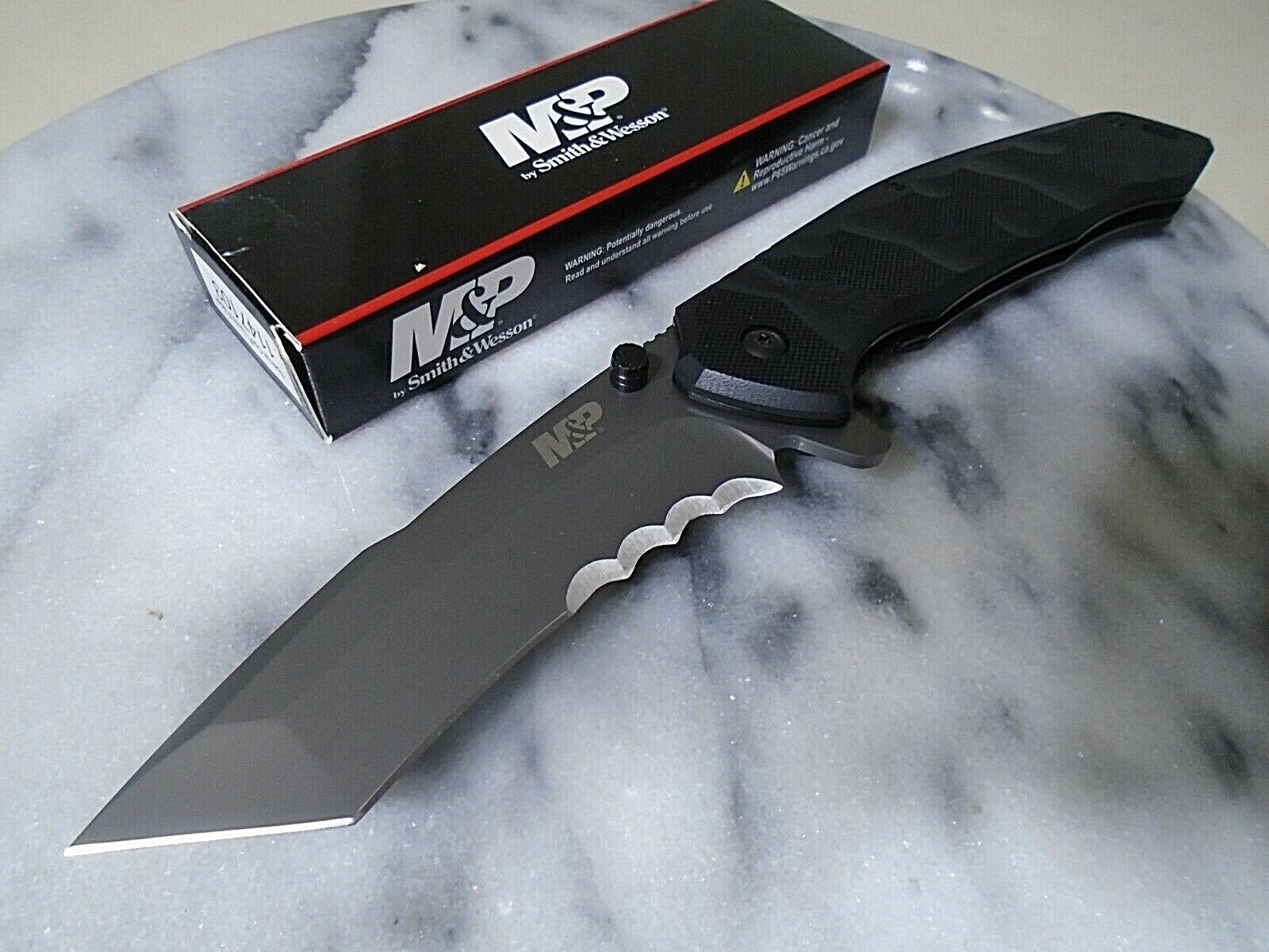 Smith & Wesson M&P Assisted Open Special Ops Tanto Pocket Knife 9Cr18MoV 9.25"