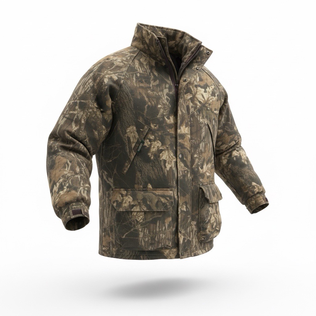 Remington Camo Hunting Jacket 2-Piece Insulated w/ Removable Hood Mens XL