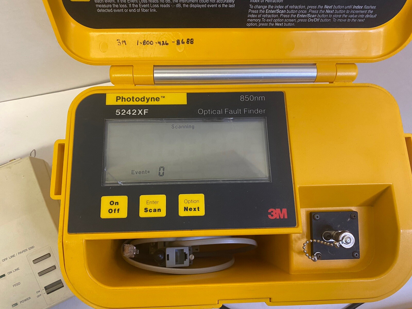 Photodyne 3M OPTICAL FAULT FINDER 5242XF AS IS