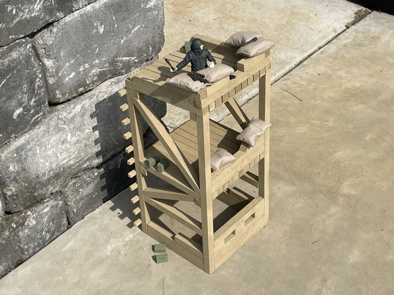 Tank battlefield scenery watchtower, TK Scale (1/16th Tank Scale), Platoon size