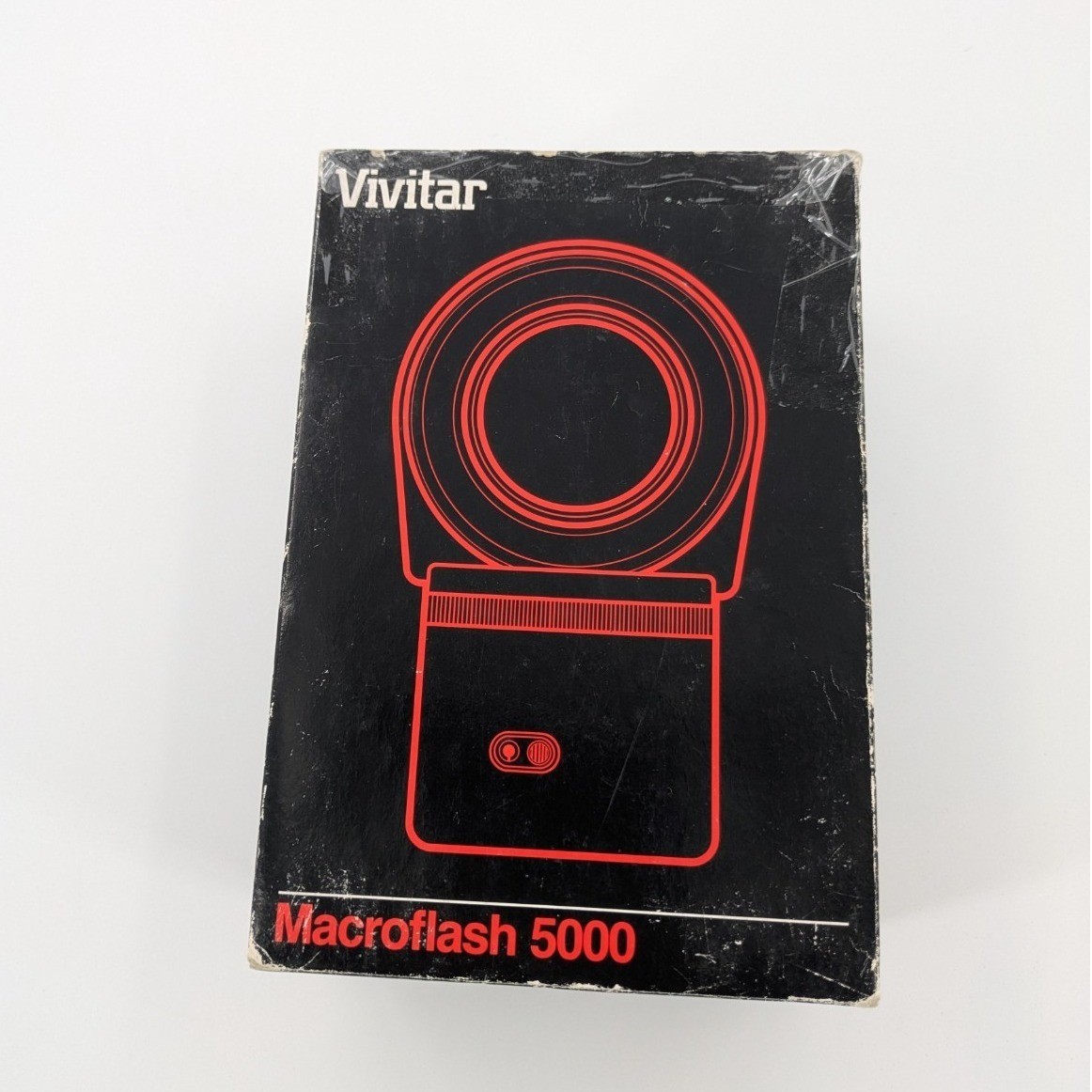 Vintage Vivitar Macroflash 5000 Camera Ring Flash Light Tested OGBOX NO ADAPTERS