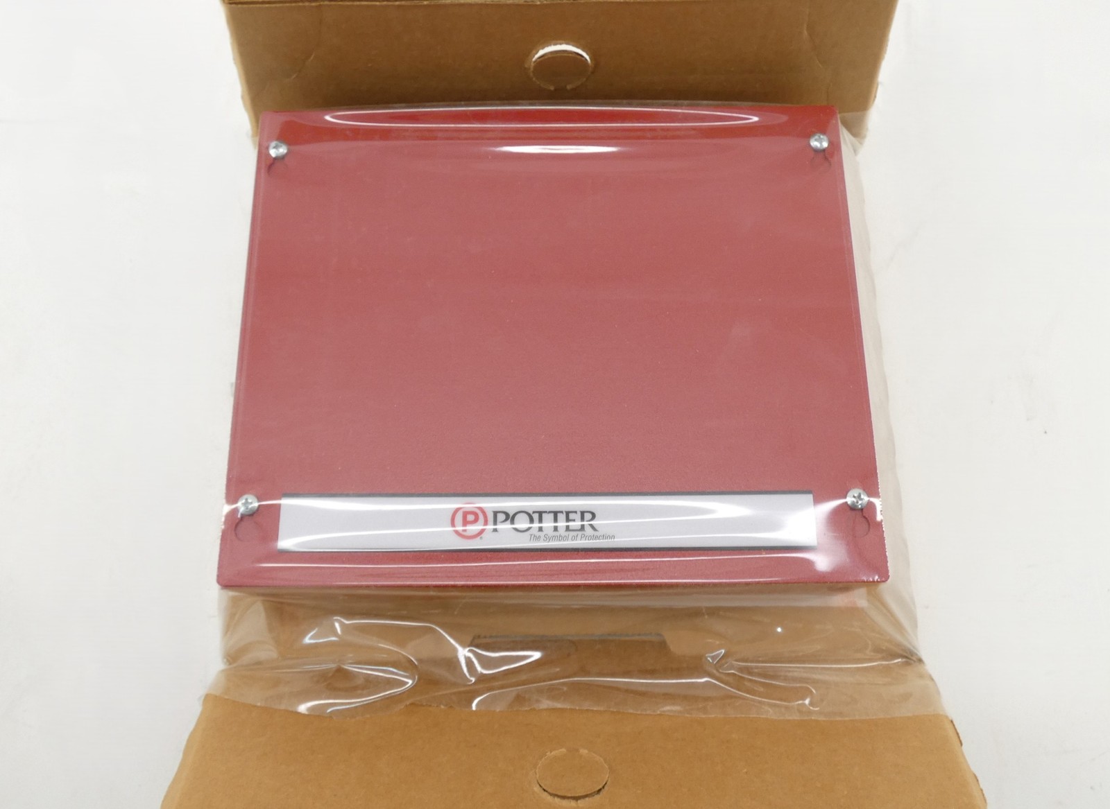 Potter 3992726 AE-2 Two Card Accessory Enclosure Red Fire Alarm Control Panel...
