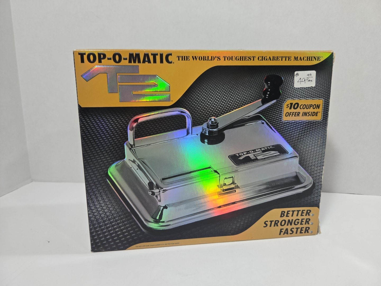 TOP-O-MATIC-T2'CIGARETTE ROLLING MACHINE W/BOX