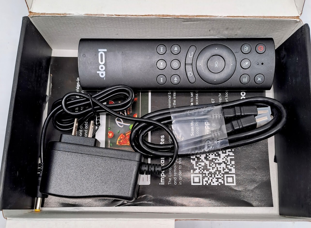 LOOP.TV LOOP HDMI STREAMING PLAYER W/ REMOTE