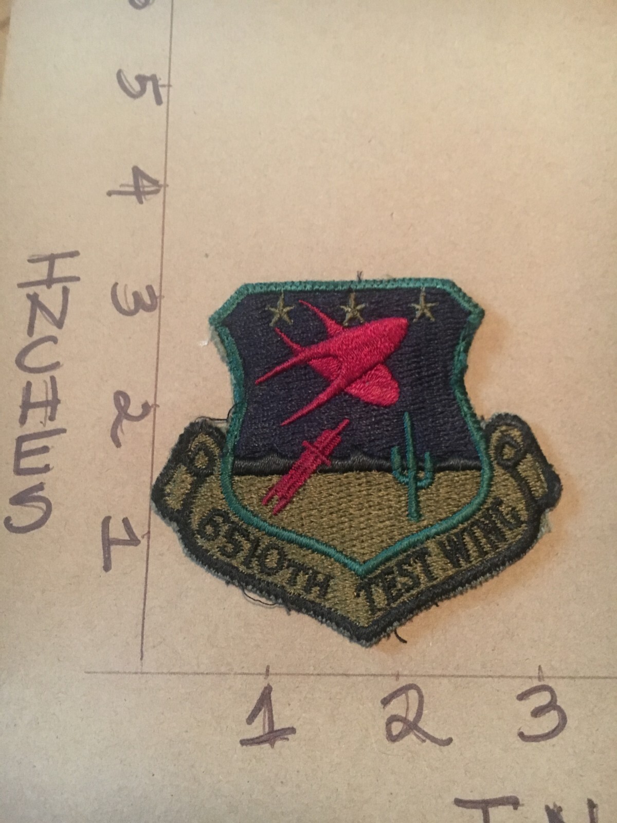 USAF 6510th Test Wing Squadron subdued patch 5/23/25