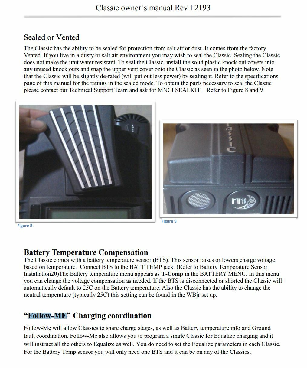 MidNite Solar CLASSIC 150-SL MPPT Charge Controller, Solar Only
