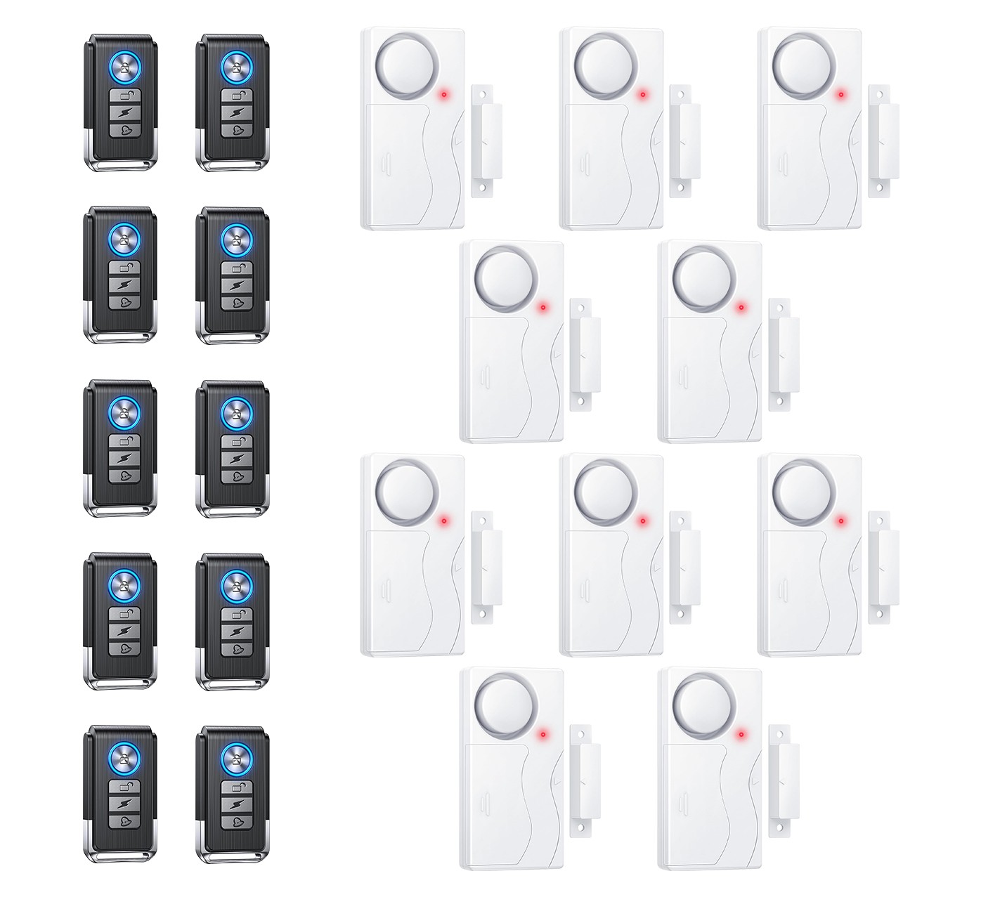 Magnetic Sensor Alarm Set | Door Window Alarm | Open to trigger alarm | Wireless