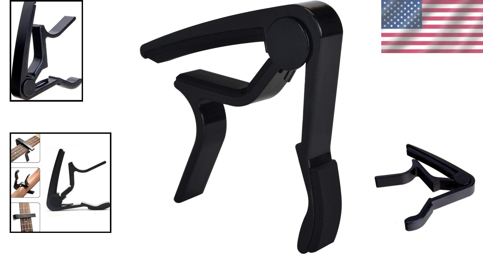 Professional Guitar Capo - Fast Key Changes for 6-String Acoustic & Electric Use