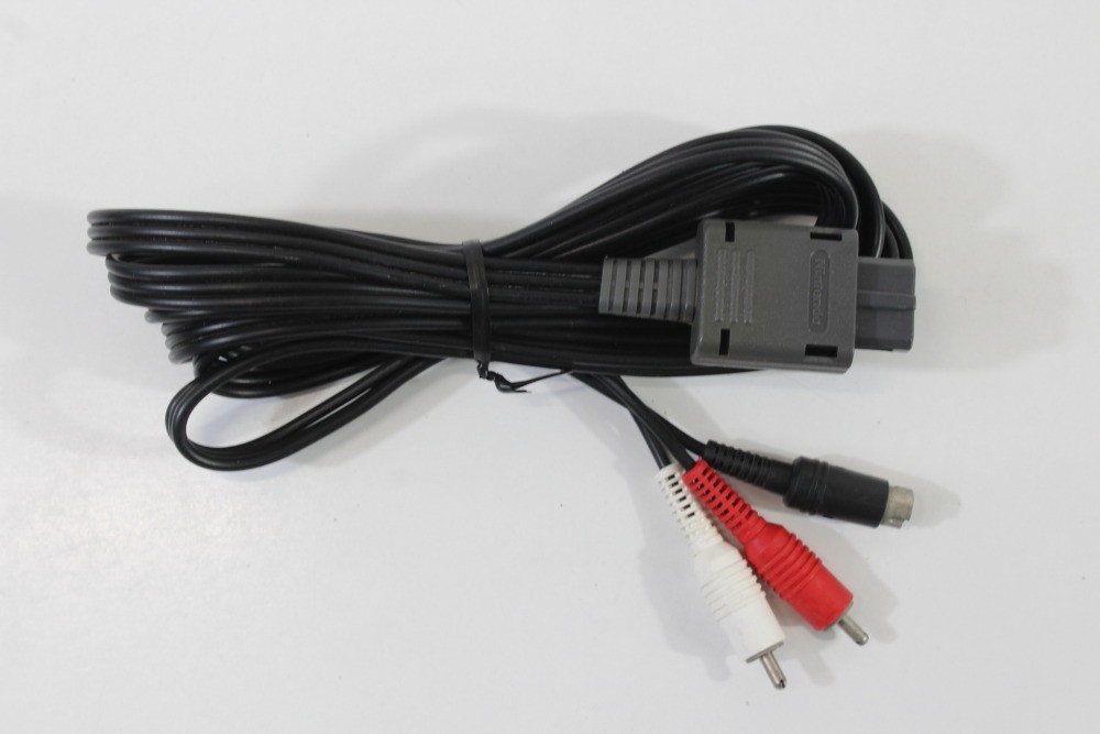 Official Nintendo S-Video AV Cable OEM SNES Super Famicom N64 64 GameCube GC SFC
