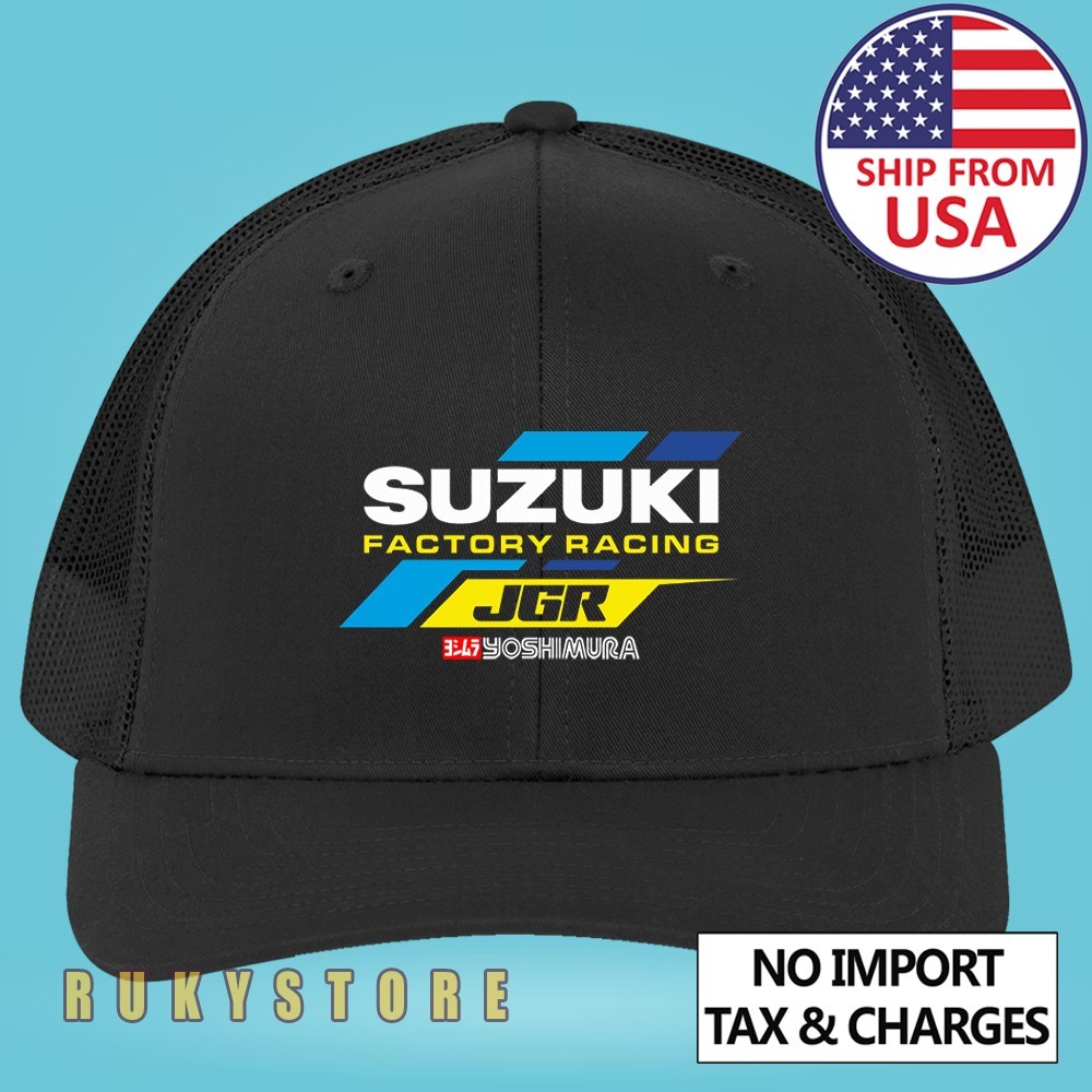 Suzuki Motocross Trucker Hat Cap Adult Size