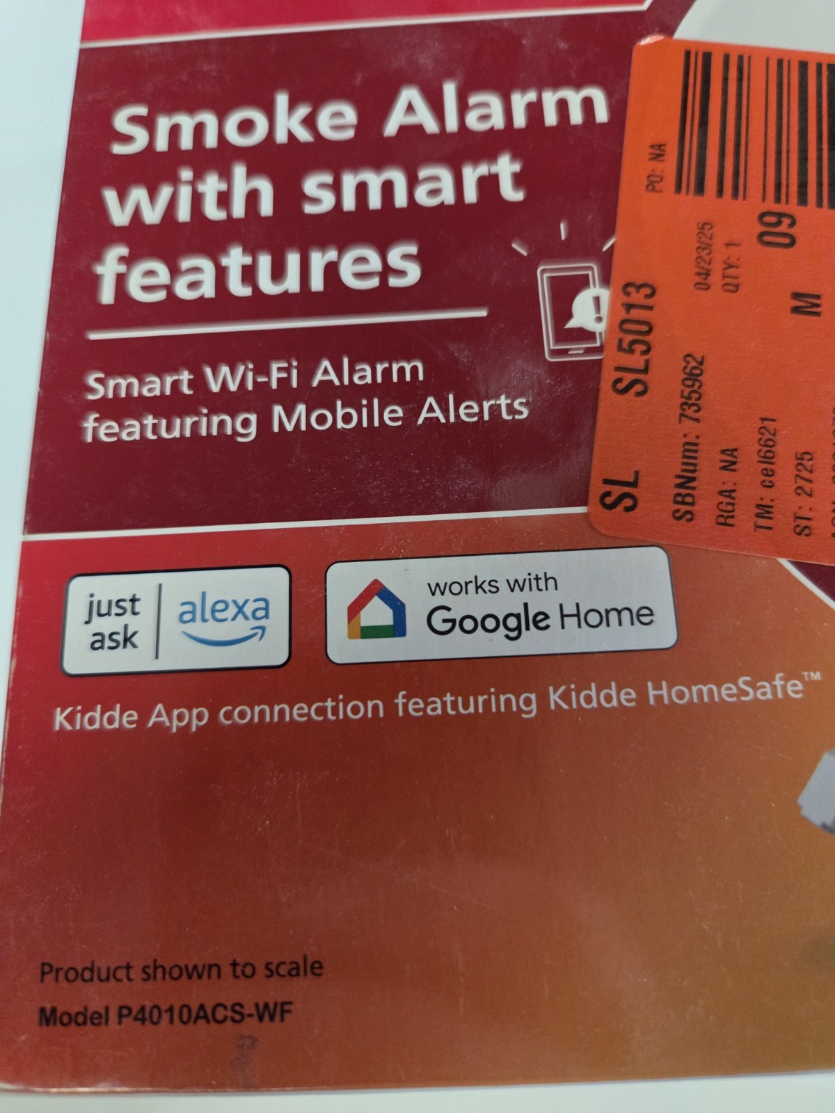 Kiddie Smart Hardwired Wi-Fi Enabled Smoke Detector P4010ACS-WF
