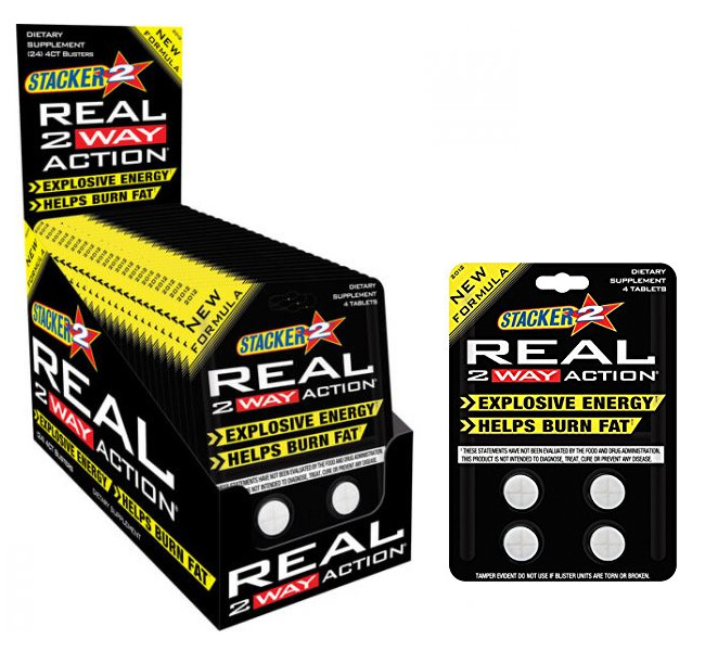 Stacker REAL 2 Way Action - 10 Packs - Energy Diet Burn Fat Weight Loss 2WAY