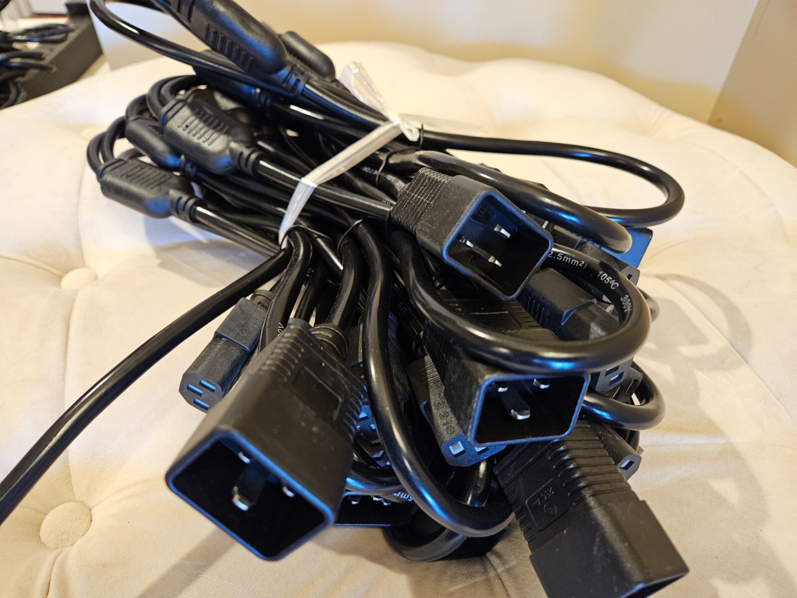 10 - C20 to Dual C13 Heavy Duty 14 AWG Power Supply Cable For Antminer Series