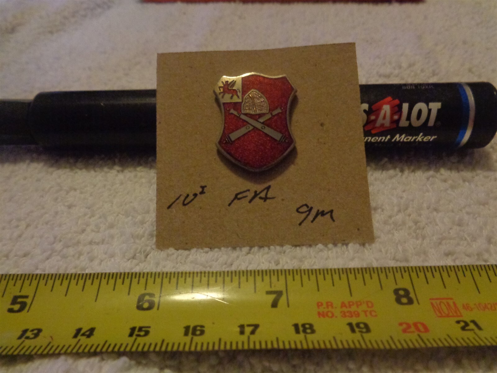 10th Field Artillery 9M Unit Crest, DI, DUI (DRAW#Z1)