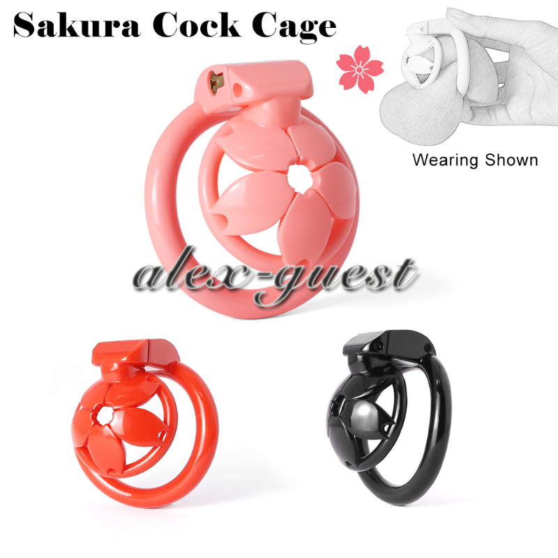 Superlight Chastity Cage Set 3D Print Sakura Chastity Device Male Sissy Ring