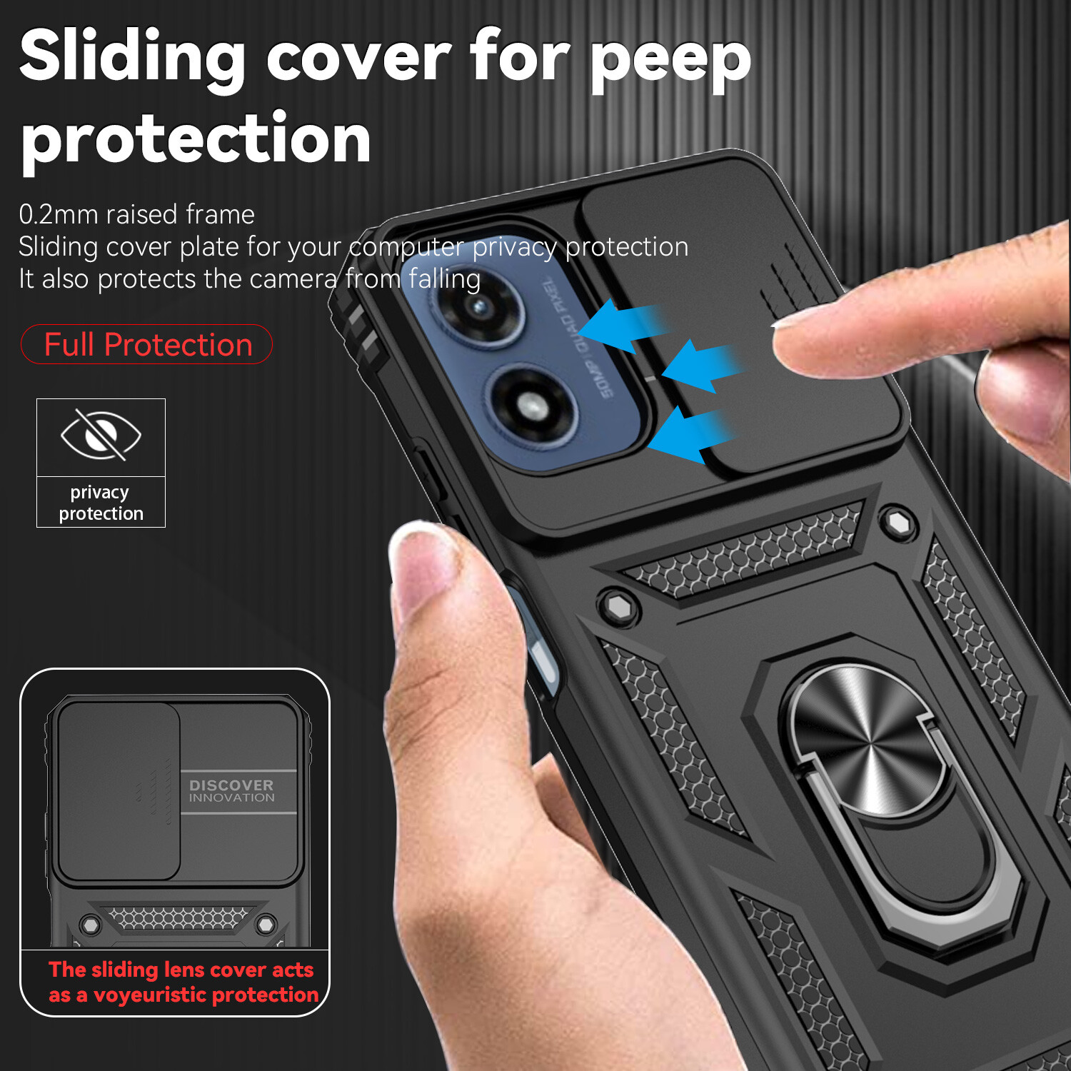 For Samsung Galaxy A26 Case Shockproof Ring Holder Stand Camera Cover