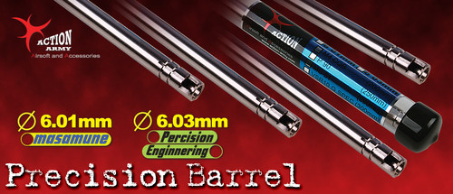 Action Army 6.01mm 430mm VSR10 Precision Spring Airsoft Inner Barrel - D01-024