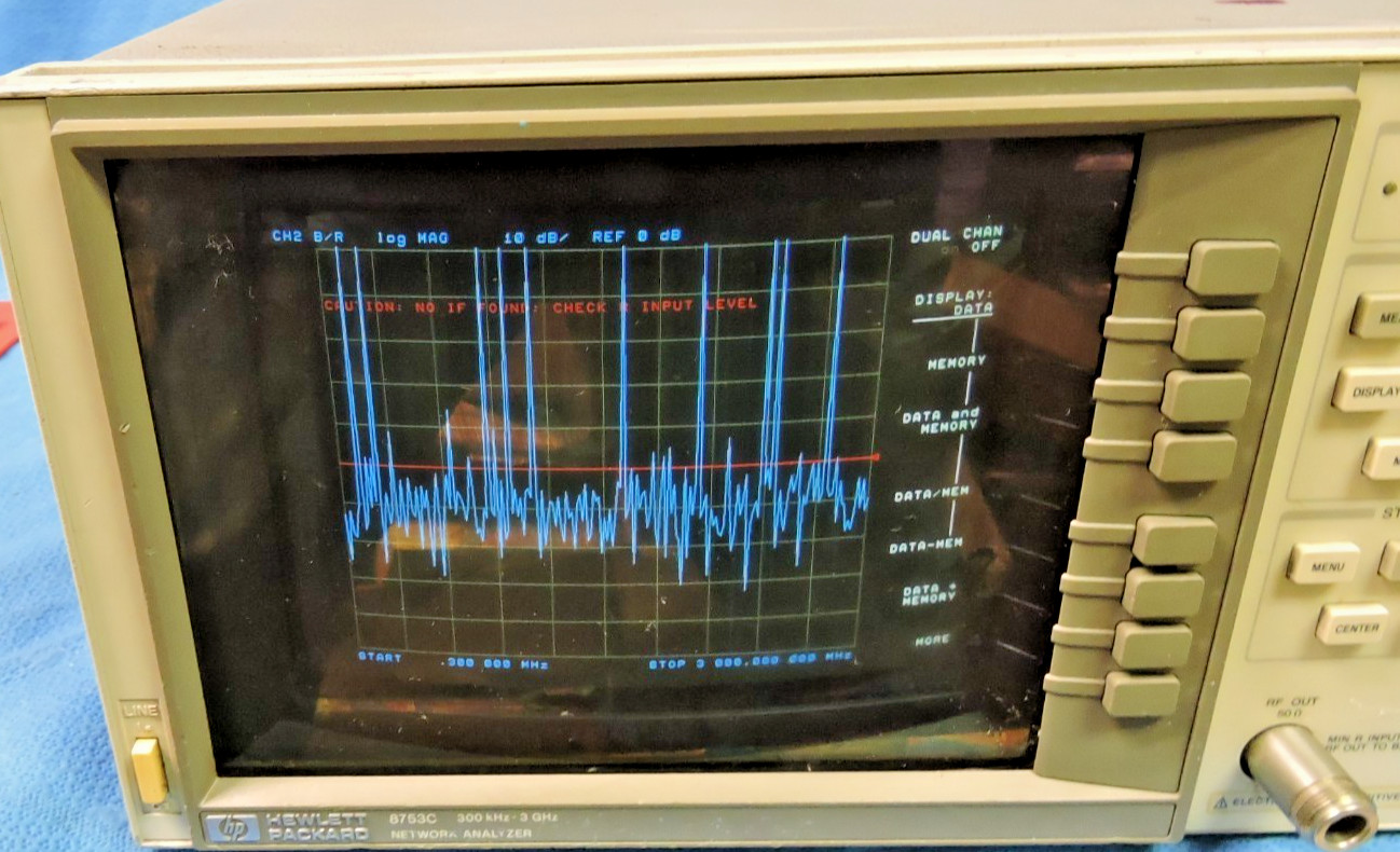 HP Agilent 8753C Network Analyzer 300kHz-3GHz / Softkeys Not Responding Repair
