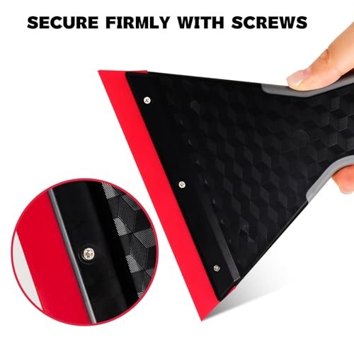 NEWSHTOOL Professional Window Tint Squeegee, 2 PCS Long Handle PPF Squeegee