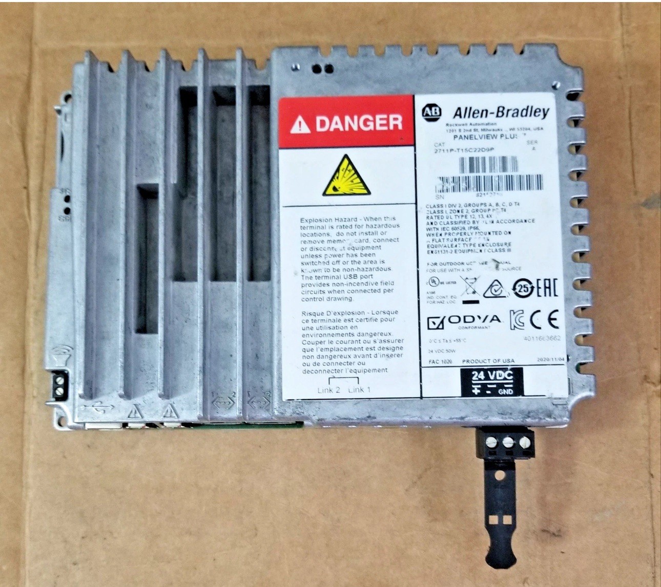 Allen Bradley 2711P-T10C22D9P /A PanelView Plus 7 LOGIC MODULE ONLY *TESTED Fast
