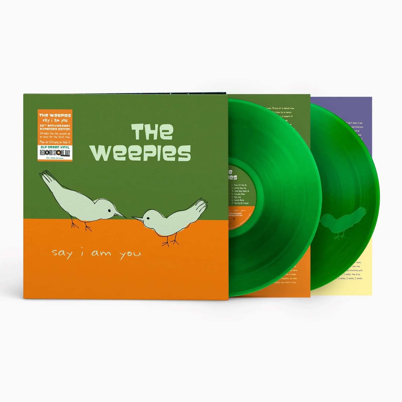 The Weepies Say I Am You 20th Anniversary Green Vinyl RSD Record Store Day 2026