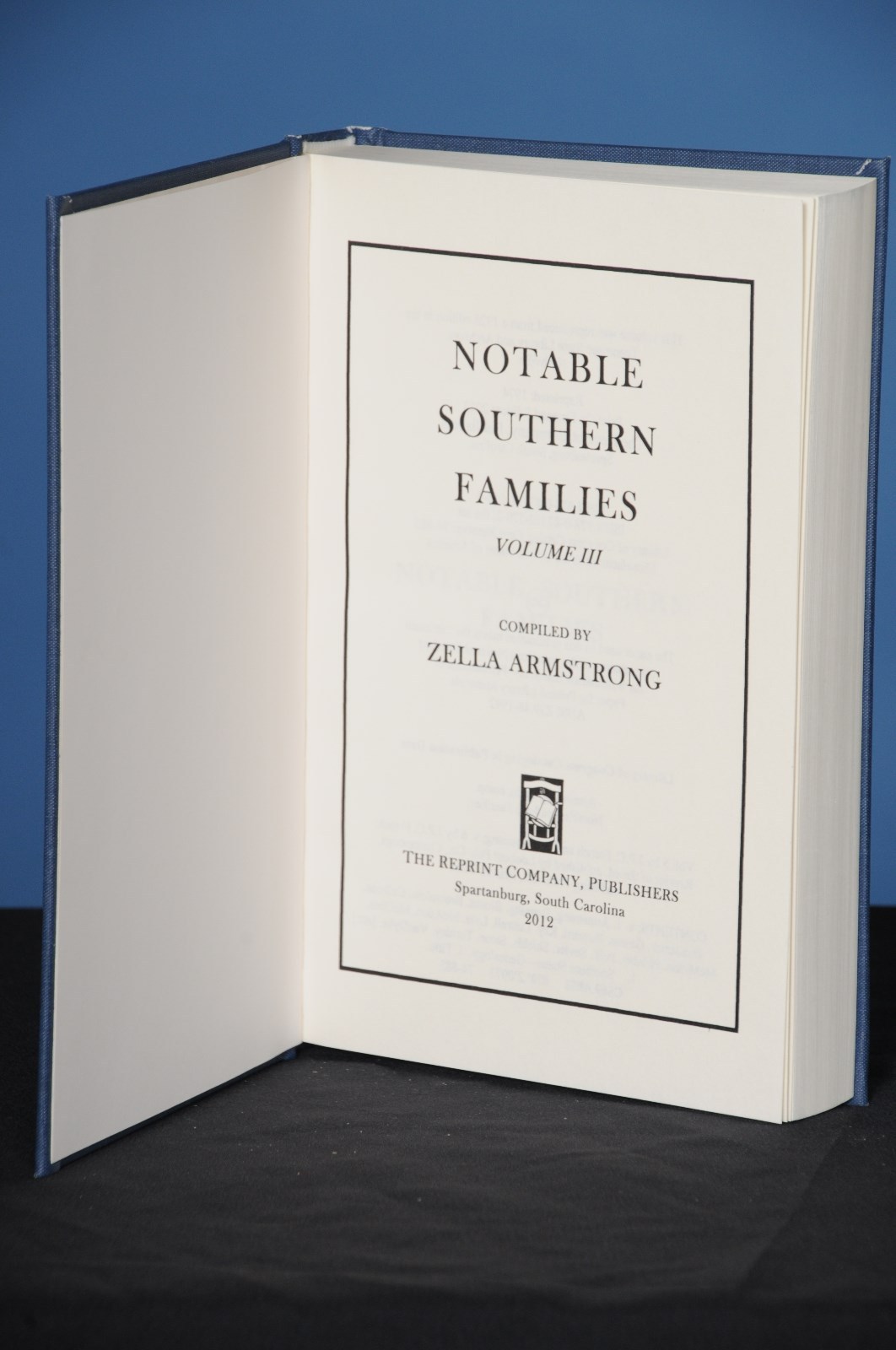 NOTABLE SOUTHERN FAMILIES, Volume III