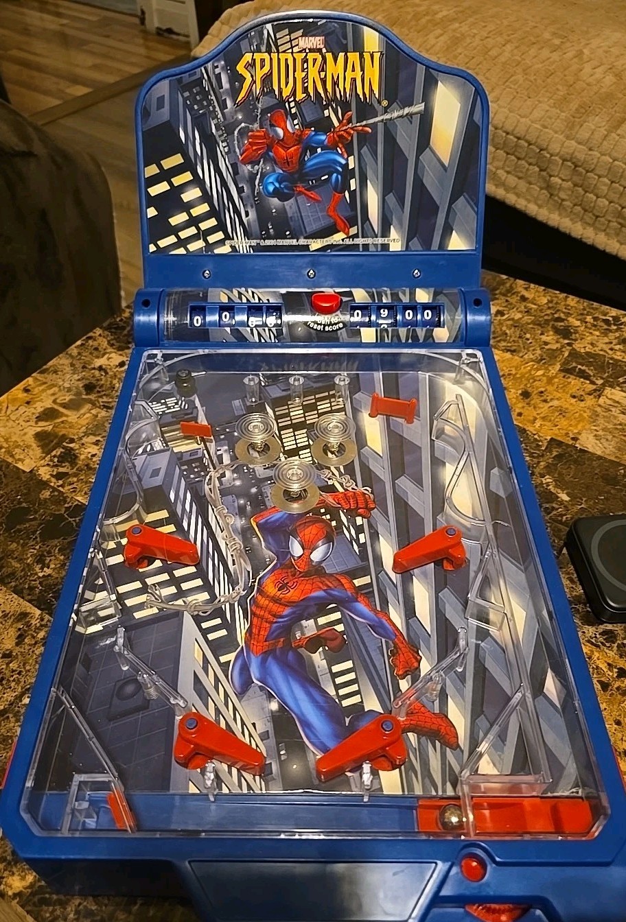 2004 Funrise Toys: Spider-Man Tabletop Pinball Machine