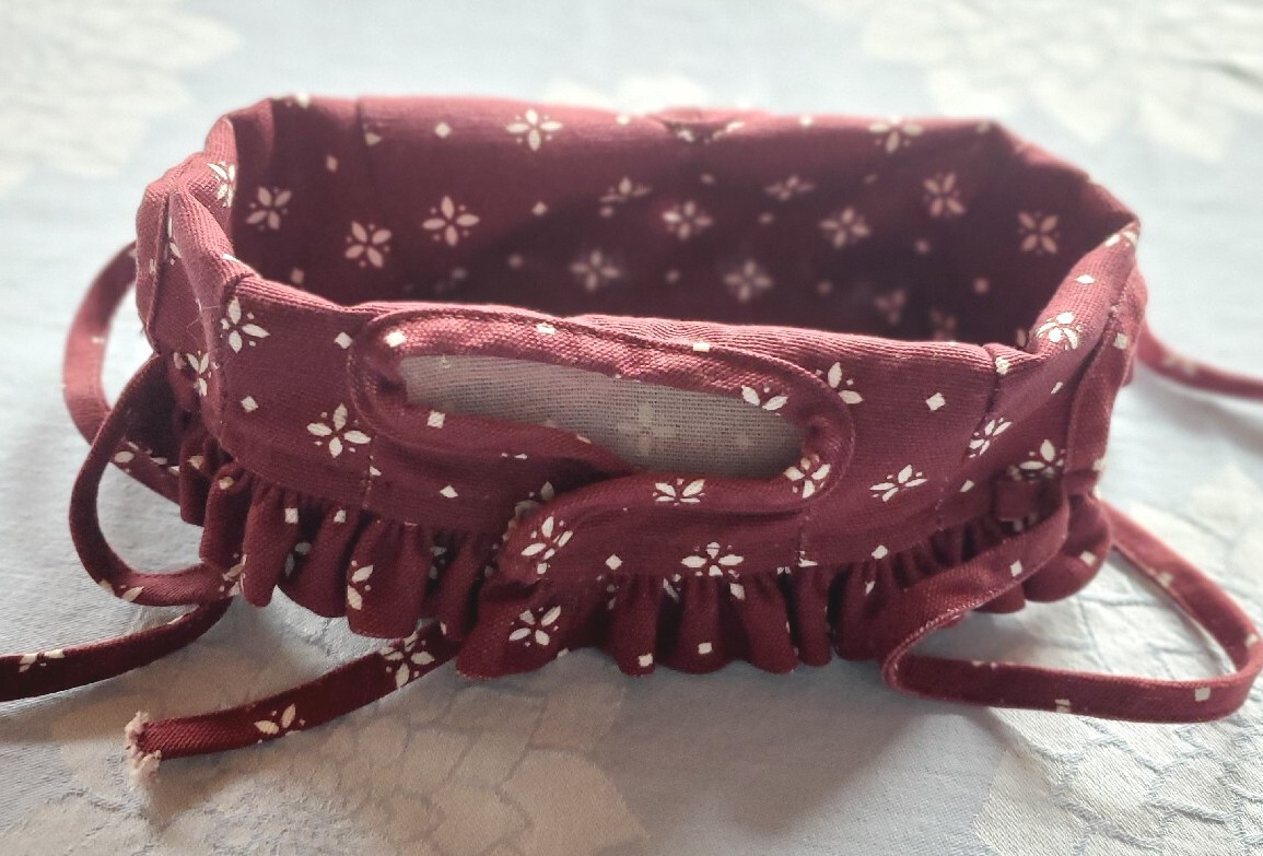 Longaberger Small Lunch Purse Over the Edge Liner, Classic Red