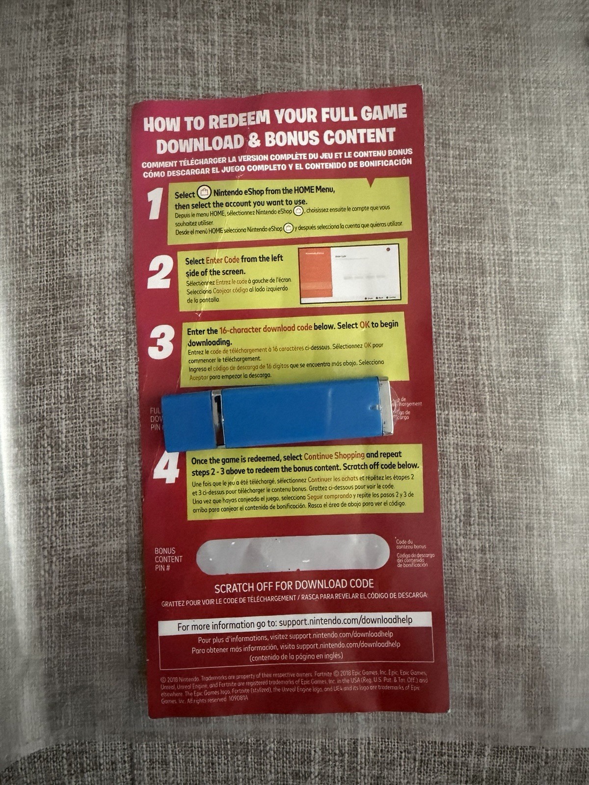 🚨 RARE Fortnite Double Helix Bundle Code & Empty Switch Box 🚨