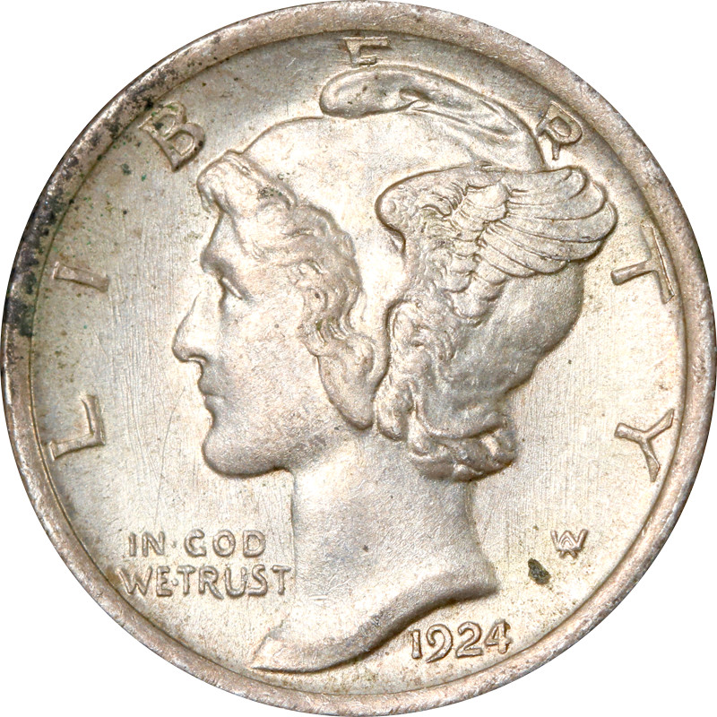 1924-P Mercury Dime - Wonderfully Crusty