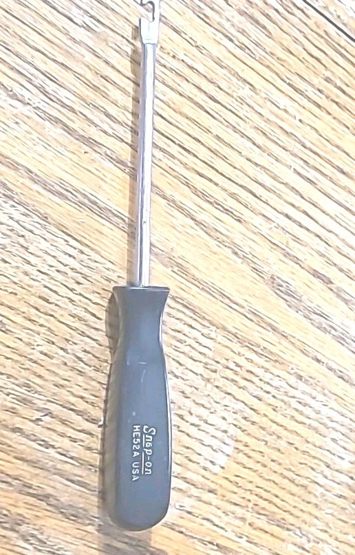 Snap-On HE52A Black Hard Handle Headlamp Spring Tool 7'' Long USA Made EUC Tool