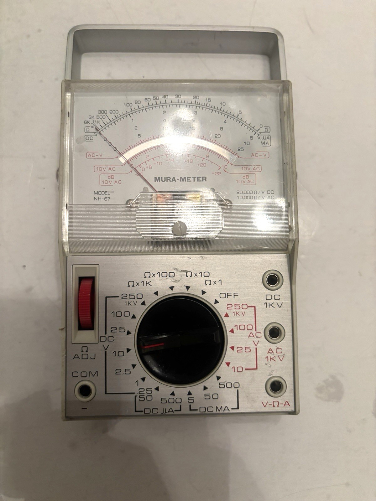 MURA METER - ANALOG - MULTIMETER NH-67 - TESTED AND WORKS
