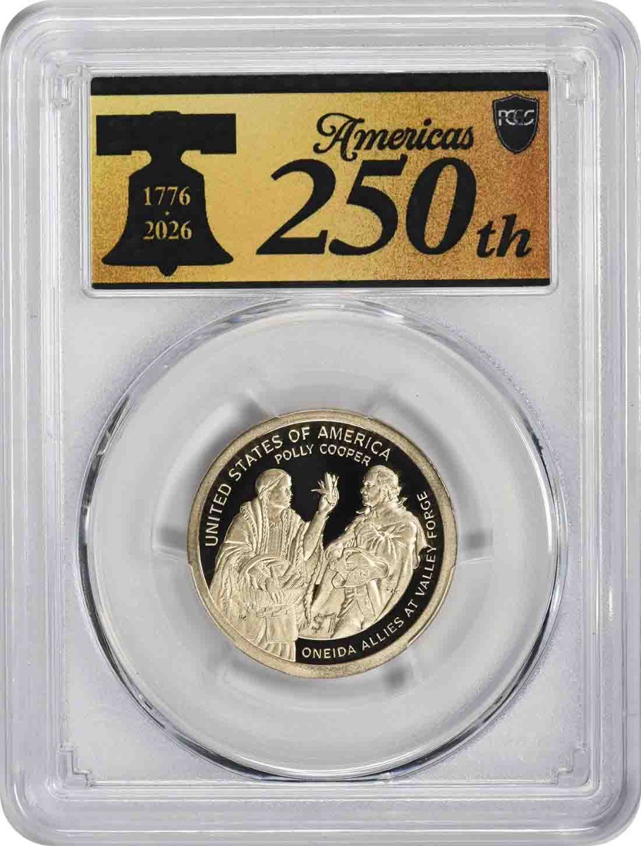 2026-S Sacagawea Native American Dollar PR70DCAM FDOI PCGS Anniv Label