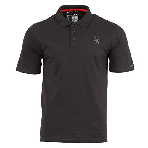 SPYDER MEN'S POLO STYLE - SIZE: MEN L - BLACK