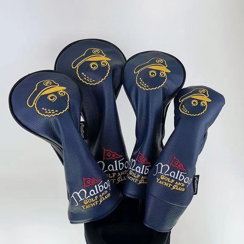 Malbon Golf Club Headcovers Driver Woods Cover Head Ball Covers Protection Set//