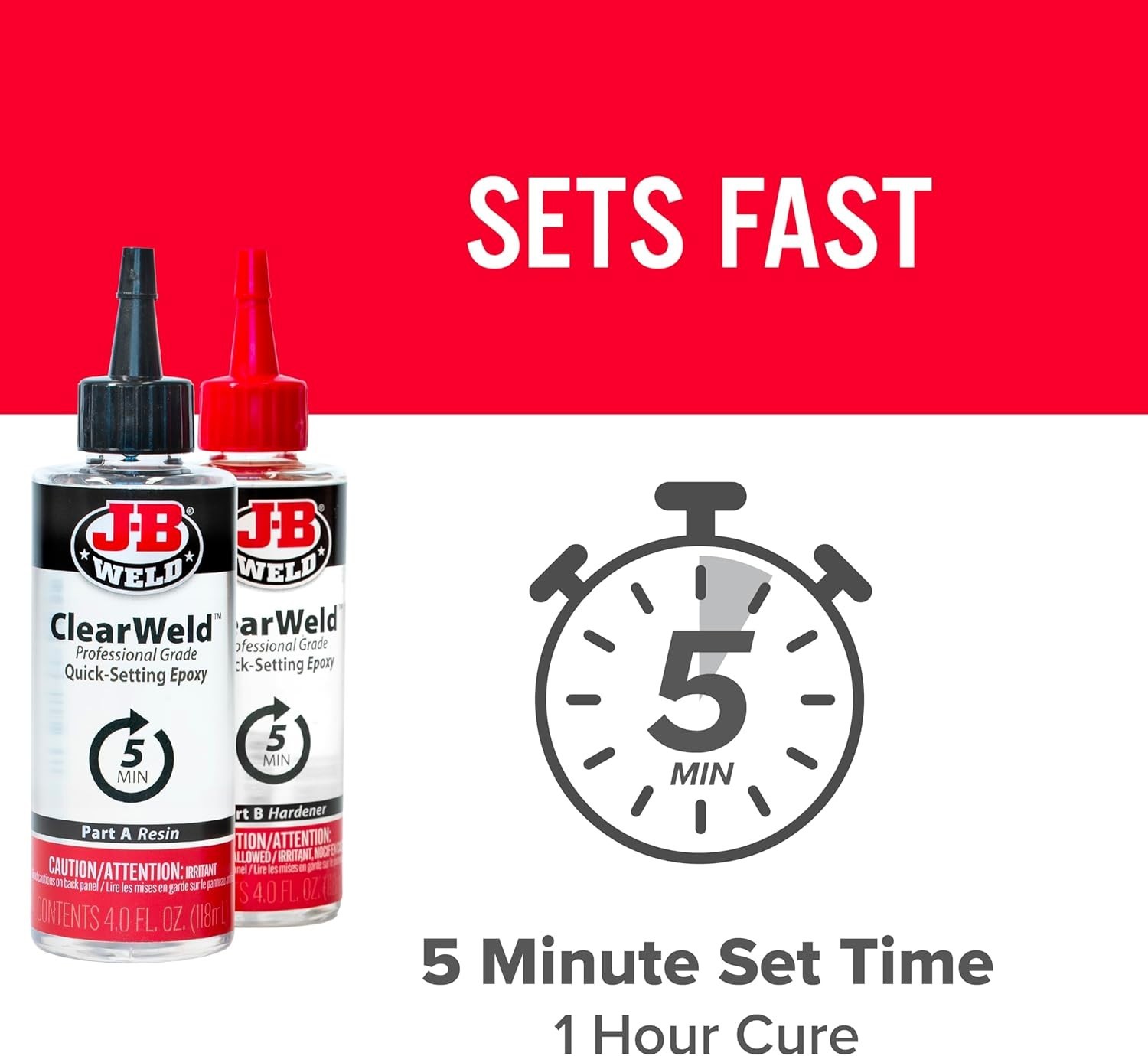 Pro Size ClearWeld 5 Minute Set Epoxy