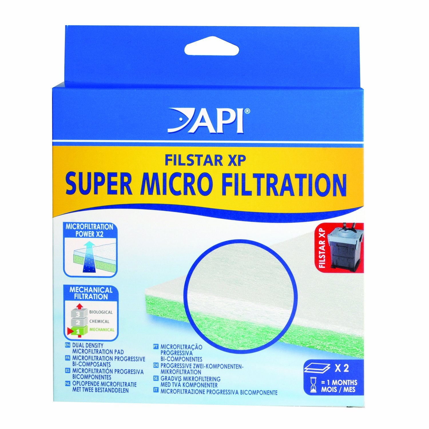 API FilStar XP Super Micro Filtration for Aquariums 2 Pads