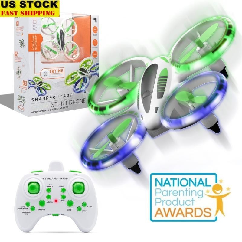 Mini Stunt Drone Glow LED Lights Gyro Stabilization Rechargeable USB 360 Flips