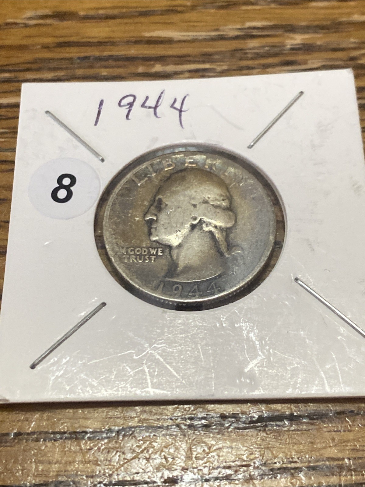 Toned 1944 Washington Quarter