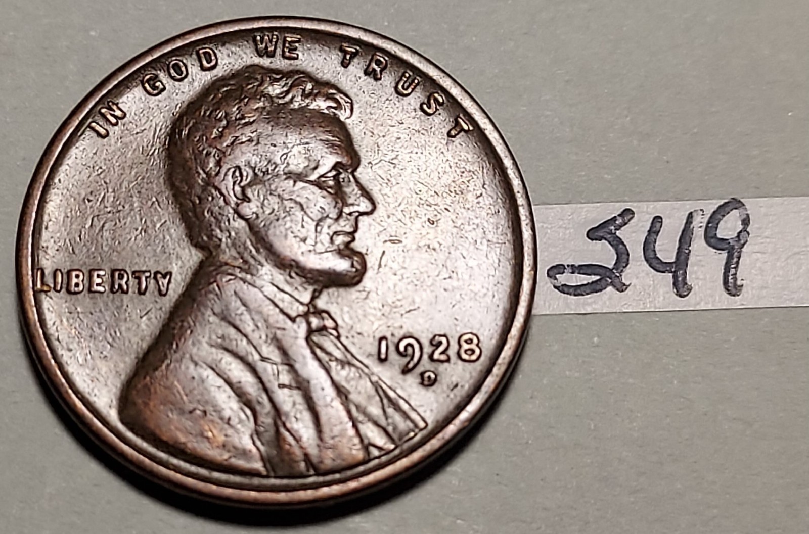 1928-D Lincoln Wheat Cent Extremely Fine #249